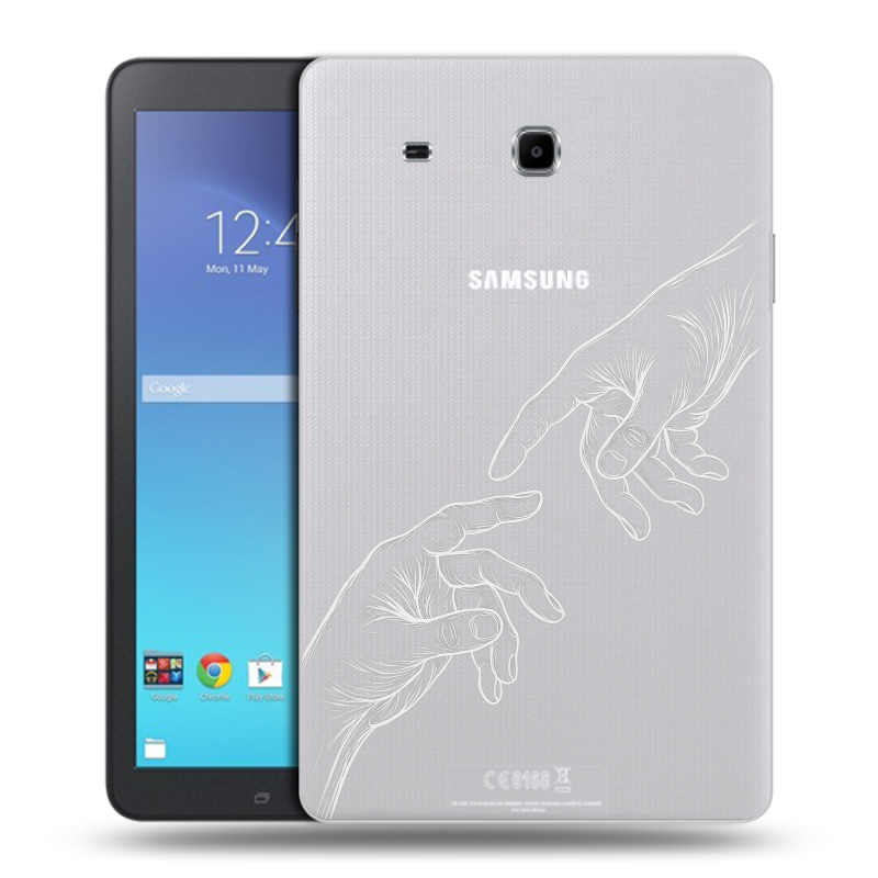 Силиконовый чехол на Samsung Galaxy Tab E 9.6 с принтом Сотворение мира Силиконовый чехол на Samsung Galaxy Tab E 9.6 с принтом Сотворение мира