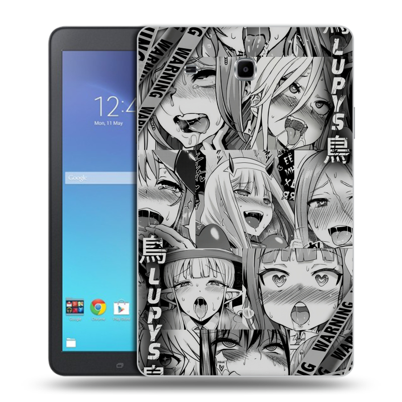 Силиконовый чехол на Samsung Galaxy Tab E 9.6 с принтом Ahegao Ахегао Аниме Силиконовый чехол на Samsung Galaxy Tab E 9.6 с принтом Ahegao Ахегао Аниме