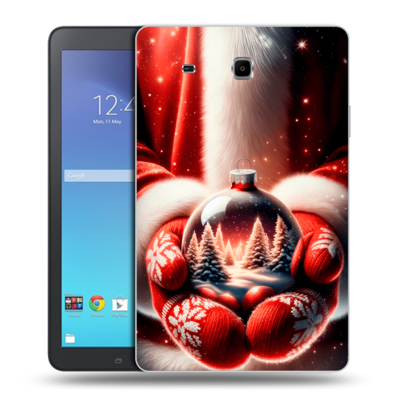 Силиконовый чехол на Samsung Galaxy Tab E 9.6 с принтом Новый год Силиконовый чехол на Samsung Galaxy Tab E 9.6 с принтом Новый год