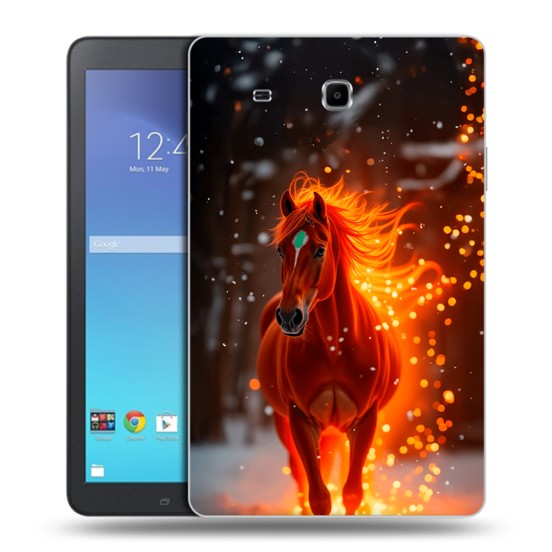 Силиконовый чехол на Samsung Galaxy Tab E 9.6 с принтом Новый год Силиконовый чехол на Samsung Galaxy Tab E 9.6 с принтом Новый год