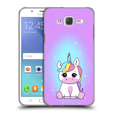 Силиконовый чехол на Samsung Galaxy J5 с принтом Единорог
