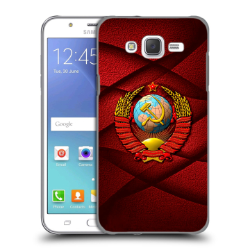 Силиконовый чехол на Samsung Galaxy J5 с принтом Герб СССР