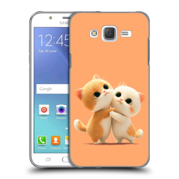 Силиконовый чехол на Samsung Galaxy J5 с принтом Милые котики