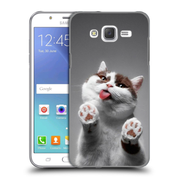 Силиконовый чехол на Samsung Galaxy J5 с принтом Коты