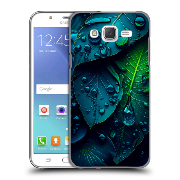 Силиконовый чехол на Samsung Galaxy J5 с принтом Листья