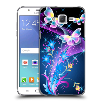 Силиконовый чехол на Samsung Galaxy J5 с принтом Бабочки Силиконовый чехол на Samsung Galaxy J5 с принтом Бабочки