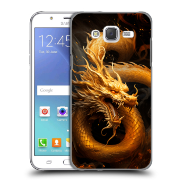 Силиконовый чехол на Samsung Galaxy J5 с принтом Золотой дракон Силиконовый чехол на Samsung Galaxy J5 с принтом Золотой дракон