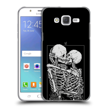 Силиконовый чехол на Samsung Galaxy J5 с принтом Поцелуй скелетов Силиконовый чехол на Samsung Galaxy J5 с принтом Поцелуй скелетов