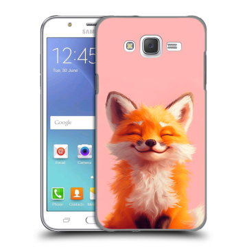 Силиконовый чехол на Samsung Galaxy J5 с принтом милая лиса Силиконовый чехол на Samsung Galaxy J5 с принтом милая лиса