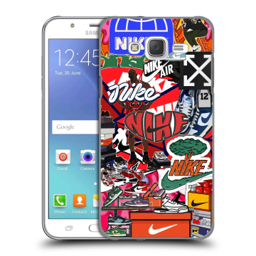 Силиконовый чехол на Samsung Galaxy J5 с принтом Найк Nike яркий Силиконовый чехол на Samsung Galaxy J5 с принтом Найк Nike яркий