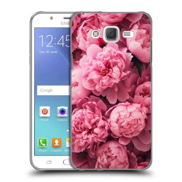 Силиконовый чехол на Samsung Galaxy J5 с принтом цветы пионы Силиконовый чехол на Samsung Galaxy J5 с принтом цветы пионы
