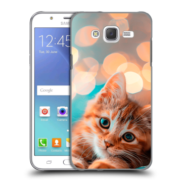 Силиконовый чехол на Samsung Galaxy J5 с принтом котик Силиконовый чехол на Samsung Galaxy J5 с принтом котик
