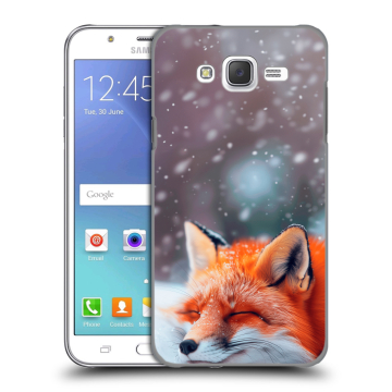 Силиконовый чехол на Samsung Galaxy J5 с принтом лиса Силиконовый чехол на Samsung Galaxy J5 с принтом лиса