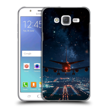 Силиконовый чехол на Samsung Galaxy J5 с принтом самолет Силиконовый чехол на Samsung Galaxy J5 с принтом самолет