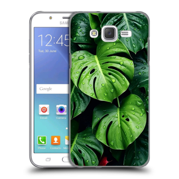 Силиконовый чехол на Samsung Galaxy J5 с принтом Листья Силиконовый чехол на Samsung Galaxy J5 с принтом Листья