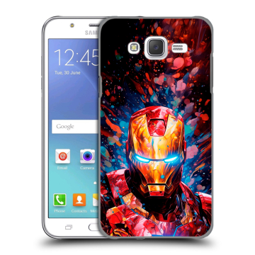 Силиконовый чехол на Samsung Galaxy J5 с принтом Железный человек Ironman Силиконовый чехол на Samsung Galaxy J5 с принтом Железный человек Ironman