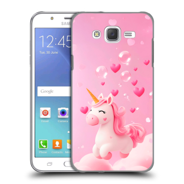 Силиконовый чехол на Samsung Galaxy J5 с принтом Единорог Силиконовый чехол на Samsung Galaxy J5 с принтом Единорог