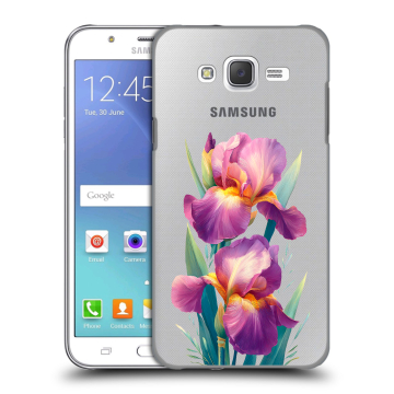 Силиконовый чехол на Samsung Galaxy J5 с принтом Цветы орхидеи Силиконовый чехол на Samsung Galaxy J5 с принтом Цветы орхидеи