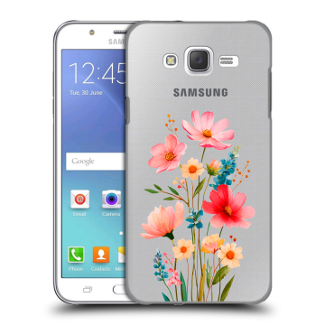 Силиконовый чехол на Samsung Galaxy J5 с принтом Цветы Силиконовый чехол на Samsung Galaxy J5 с принтом Цветы