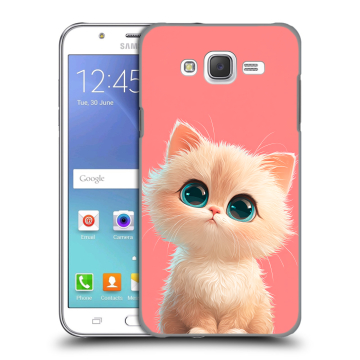 Силиконовый чехол на Samsung Galaxy J5 с принтом Розовый котенок Силиконовый чехол на Samsung Galaxy J5 с принтом Розовый котенок
