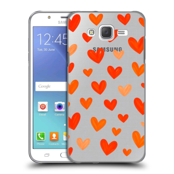 Силиконовый чехол на Samsung Galaxy J5 с принтом Сердечки Силиконовый чехол на Samsung Galaxy J5 с принтом Сердечки