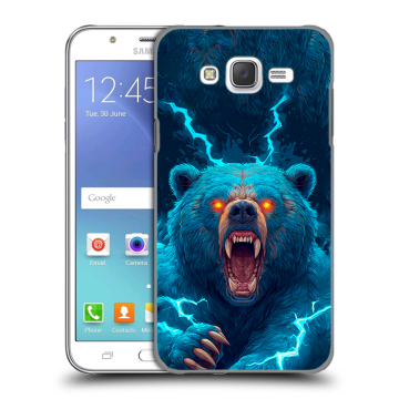 Силиконовый чехол на Samsung Galaxy J5 с принтом Медведь Силиконовый чехол на Samsung Galaxy J5 с принтом Медведь