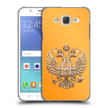 Силиконовый чехол на Samsung Galaxy J5 с принтом Герб Флаг России Силиконовый чехол на Samsung Galaxy J5 с принтом Герб Флаг России