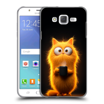 Силиконовый чехол на Samsung Galaxy J5 с принтом Смешной кот Силиконовый чехол на Samsung Galaxy J5 с принтом Смешной кот