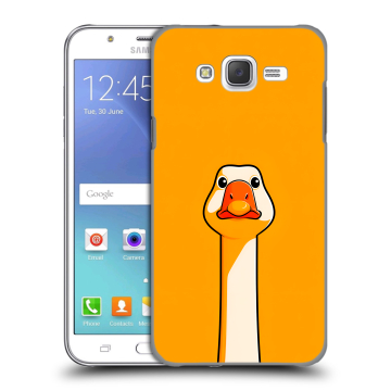 Силиконовый чехол на Samsung Galaxy J5 с принтом Смешная утка Силиконовый чехол на Samsung Galaxy J5 с принтом Смешная утка