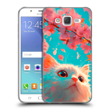Силиконовый чехол на Samsung Galaxy J5 с принтом Красивый кот Силиконовый чехол на Samsung Galaxy J5 с принтом Красивый кот