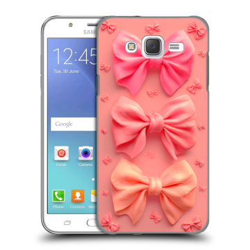 Силиконовый чехол на Samsung Galaxy J5 с принтом Розовые бантики Силиконовый чехол на Samsung Galaxy J5 с принтом Розовые бантики
