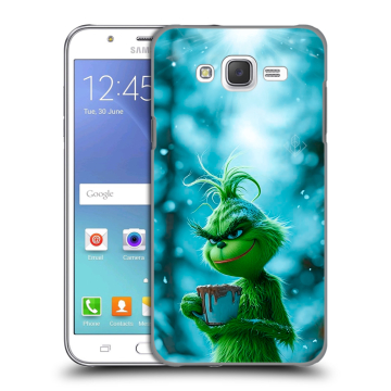 Силиконовый чехол на Samsung Galaxy J5 с принтом Новый год гринч Силиконовый чехол на Samsung Galaxy J5 с принтом Новый год гринч