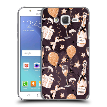 Силиконовый чехол на Samsung Galaxy J5 с принтом Новый год Силиконовый чехол на Samsung Galaxy J5 с принтом Новый год