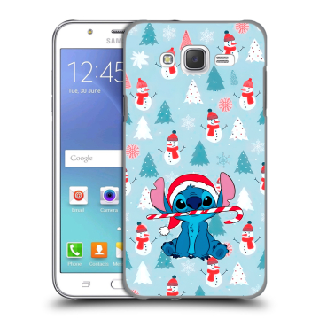 Силиконовый чехол на Samsung Galaxy J5 с принтом Стич Новый год Силиконовый чехол на Samsung Galaxy J5 с принтом Стич Новый год