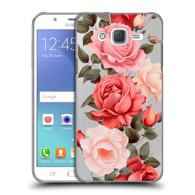 Пластиковый чехол на Samsung Galaxy J5 с принтом Розы Пластиковый чехол на Samsung Galaxy J5 с принтом Розы