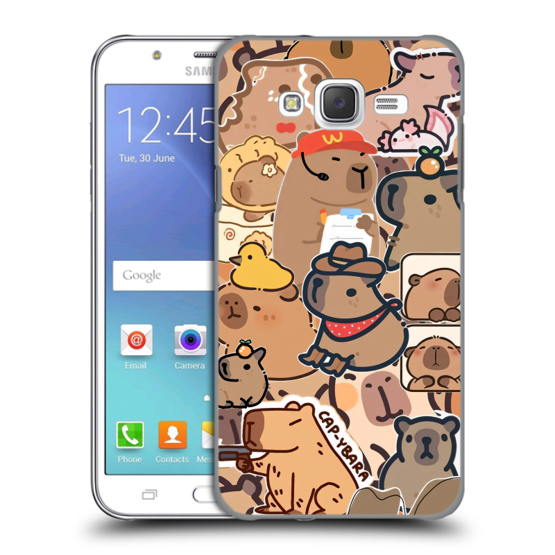 Силиконовый чехол на Samsung Galaxy J5 с принтом капибара Силиконовый чехол на Samsung Galaxy J5 с принтом капибара