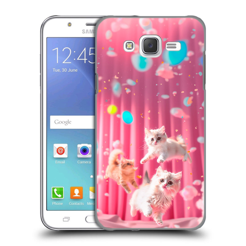 Силиконовый чехол на Samsung Galaxy J5 с принтом милые котики Силиконовый чехол на Samsung Galaxy J5 с принтом милые котики