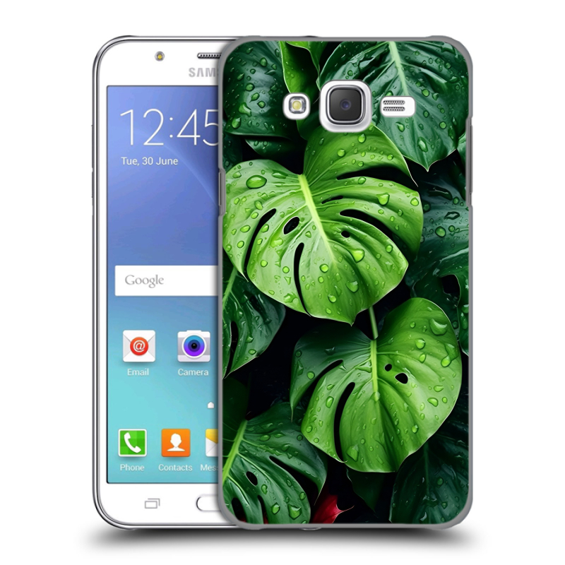 Пластиковый чехол на Samsung Galaxy J5 с принтом Листья Пластиковый чехол на Samsung Galaxy J5 с принтом Листья