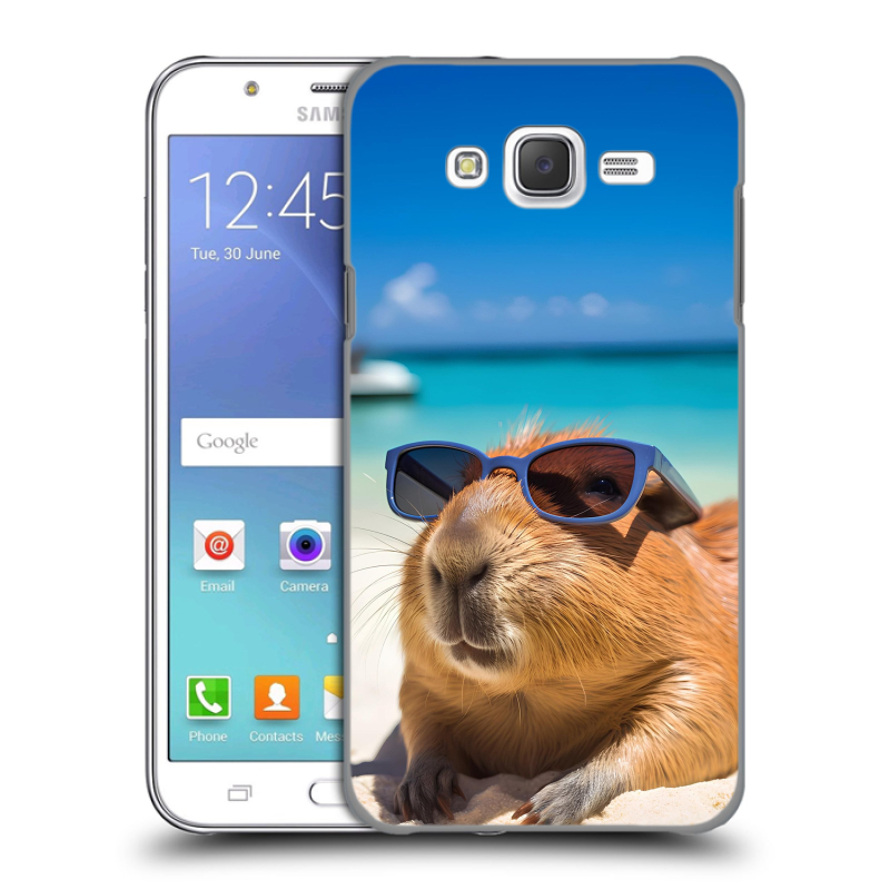 Пластиковый чехол на Samsung Galaxy J5 с принтом Капибара Пластиковый чехол на Samsung Galaxy J5 с принтом Капибара