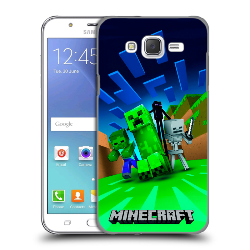 Пластиковый чехол на Samsung Galaxy J5 с принтом Майнкрафт Пластиковый чехол на Samsung Galaxy J5 с принтом Майнкрафт