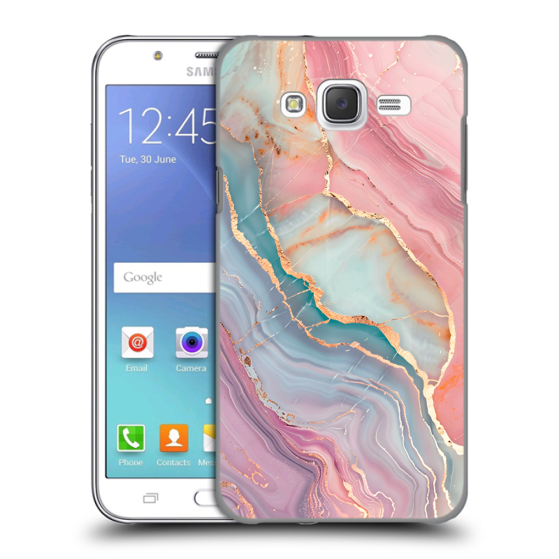 Силиконовый чехол на Samsung Galaxy J5 с принтом розовый мрамор Силиконовый чехол на Samsung Galaxy J5 с принтом розовый мрамор