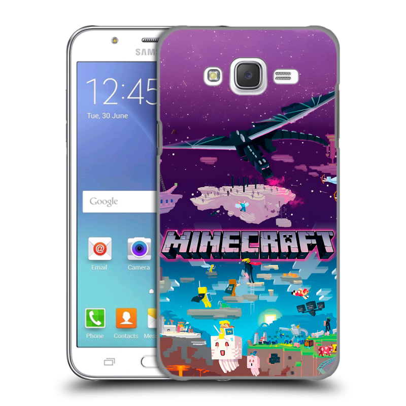 Силиконовый чехол на Samsung Galaxy J5 с принтом Майнкрафт Minecraft Силиконовый чехол на Samsung Galaxy J5 с принтом Майнкрафт Minecraft