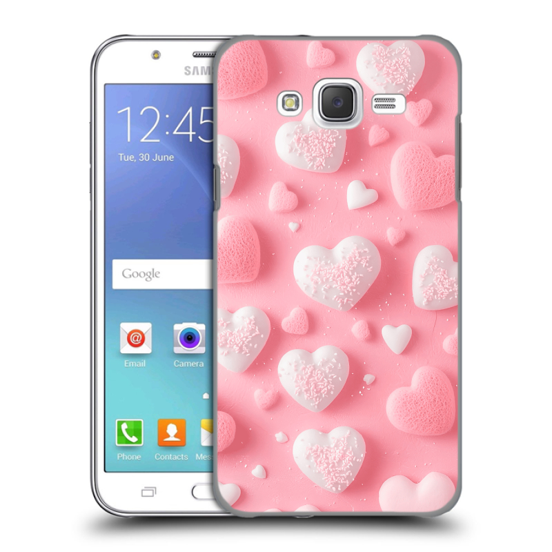 Пластиковый чехол на Samsung Galaxy J5 с принтом Сердечки Пластиковый чехол на Samsung Galaxy J5 с принтом Сердечки