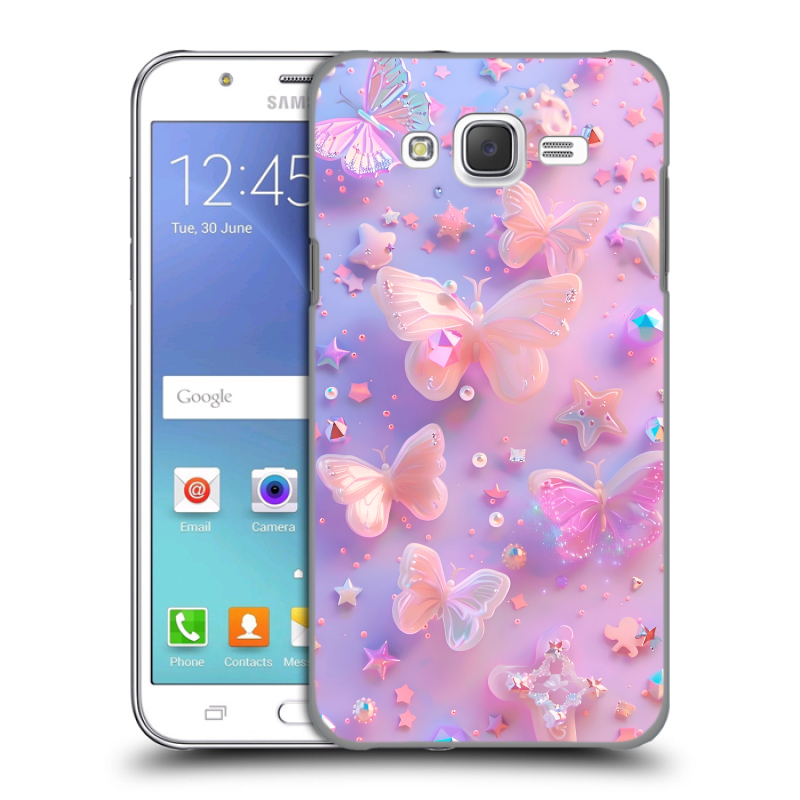 Силиконовый чехол на Samsung Galaxy J5 с принтом Бабочки Силиконовый чехол на Samsung Galaxy J5 с принтом Бабочки