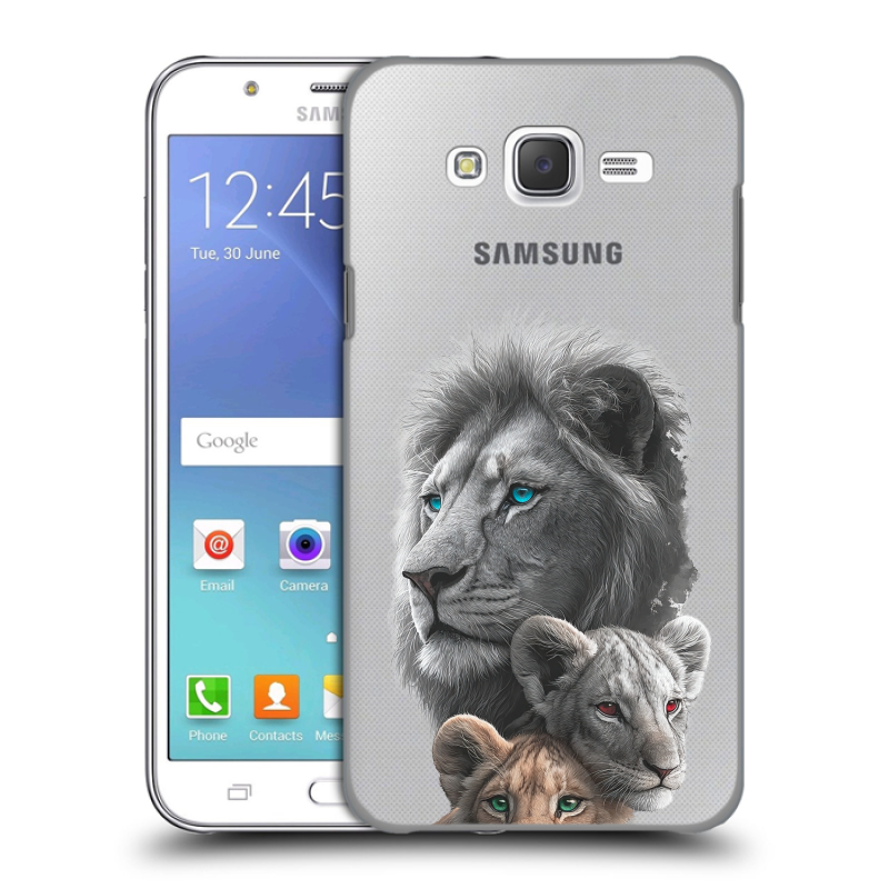 Силиконовый чехол на Samsung Galaxy J5 с принтом Львы Силиконовый чехол на Samsung Galaxy J5 с принтом Львы