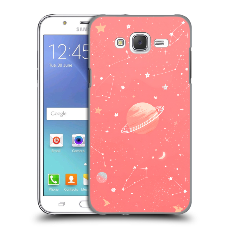 Силиконовый чехол на Samsung Galaxy J5 с принтом Розовый космос Силиконовый чехол на Samsung Galaxy J5 с принтом Розовый космос