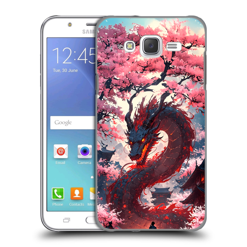 Пластиковый чехол на Samsung Galaxy J5 с принтом Дракон Японский Пластиковый чехол на Samsung Galaxy J5 с принтом Дракон Японский