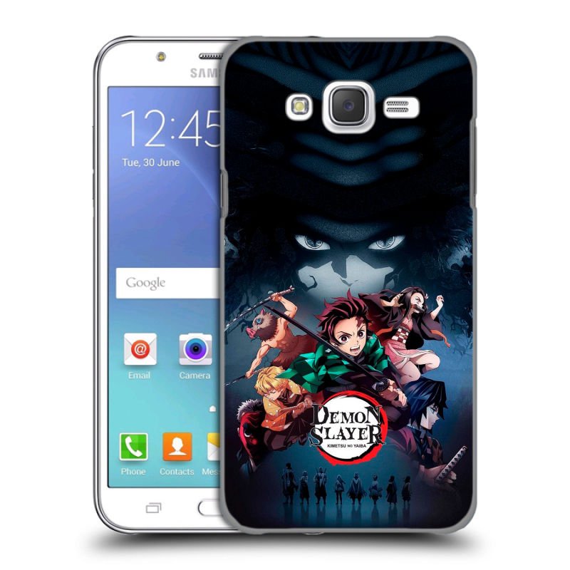 Пластиковый чехол на Samsung Galaxy J5 с принтом Demon Slayer Клинок рассекающий демонов Пластиковый чехол на Samsung Galaxy J5 с принтом Demon Slayer Клинок рассекающий демонов