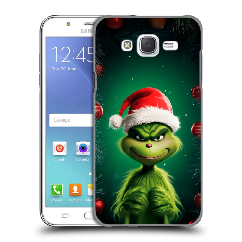 Силиконовый чехол на Samsung Galaxy J5 с принтом Гринч Новый год Рождество Силиконовый чехол на Samsung Galaxy J5 с принтом Гринч Новый год Рождество
