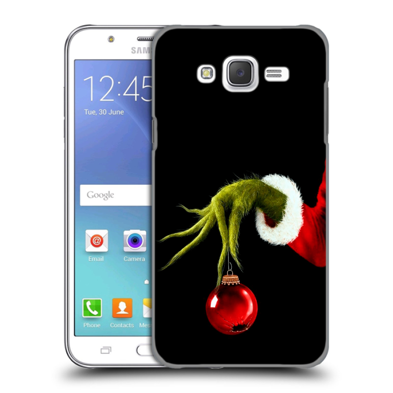 Силиконовый чехол на Samsung Galaxy J5 с принтом Новый год Гринч Силиконовый чехол на Samsung Galaxy J5 с принтом Новый год Гринч